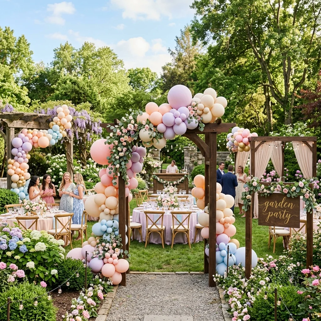 Havuz Başı Partileri İçin Su Üstü Balon Dekorasyonu